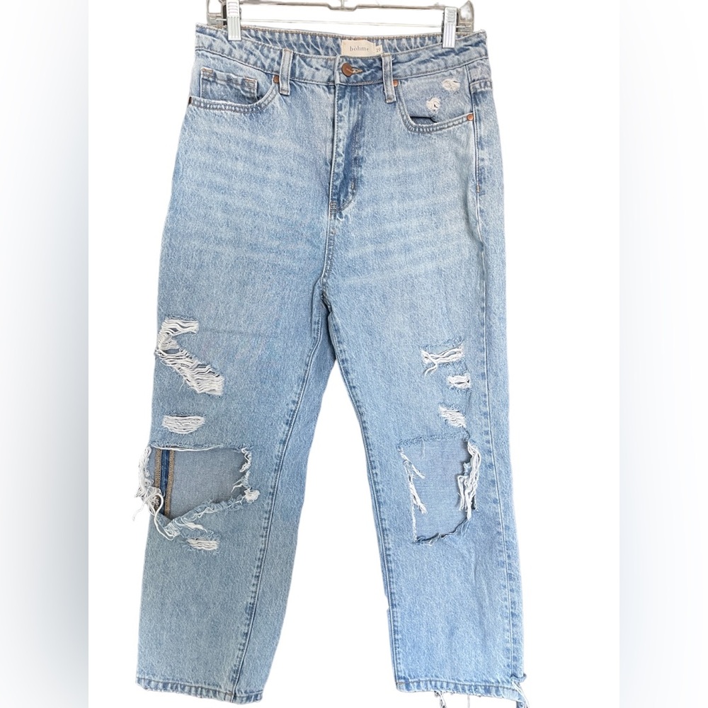 Bohme Straight Leg Distressed Jeans Size 29
